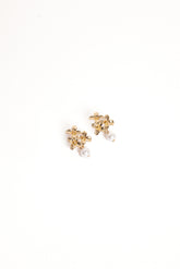 Amani Earrings - Gold/Pearl