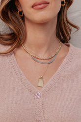 Amber Necklace - Gold