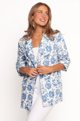 Billie Blazer - White/Blue