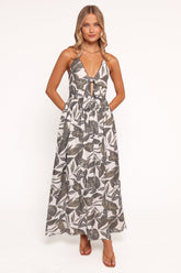 Bray Midi Dress - Vineyard Green