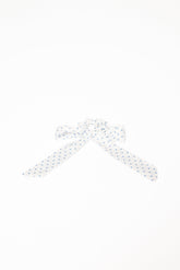Cass Bow Scrunchie - White