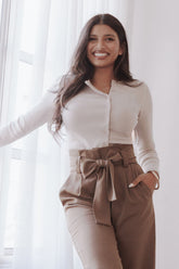 Cass Long Sleeve Top - Grey