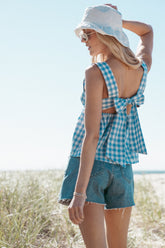 Chatham Top - Blue Gingham