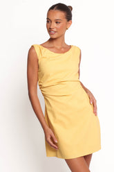 Cielo Mini Dress - Butter Yellow