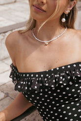 Dahlia Necklace - Pearl