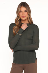 Delphine Top - Dark Green