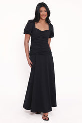 Denver Midi Dress - Black