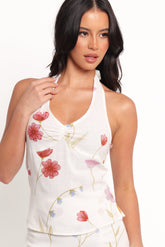 Fletch Halterneck Top - Ditsy Floral