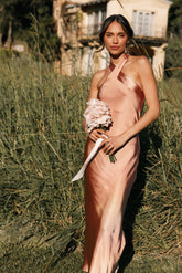 Grasie Midi Dress - Bronze