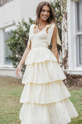 Raphael Tiered Maxi Dress - Yellow