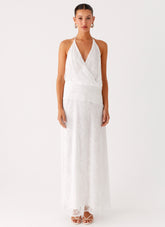 Reinhart Halter Maxi Dress - White