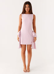 Rhodes Bow Mini Dress - Pink