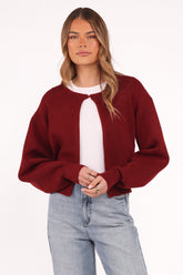 Ripley Knit Cardigan - Berry