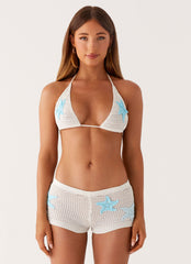 Ripple Effect Bikini Top - Ivory