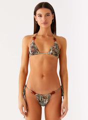 Saga Bead Bikini Bottom - Vintage Blossom