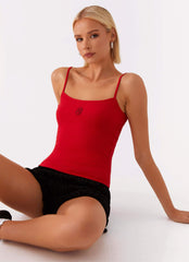 Signature Monogram Cami - Red