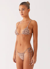 Soffa Bikini Bottom - Brown Check