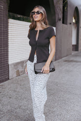 Tylarah Short Sleeve Cardigan Top - Black