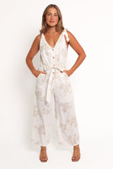 Xanthe Jumpsuit - Antique White
