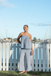 Zemira Pants - Blue Stripe