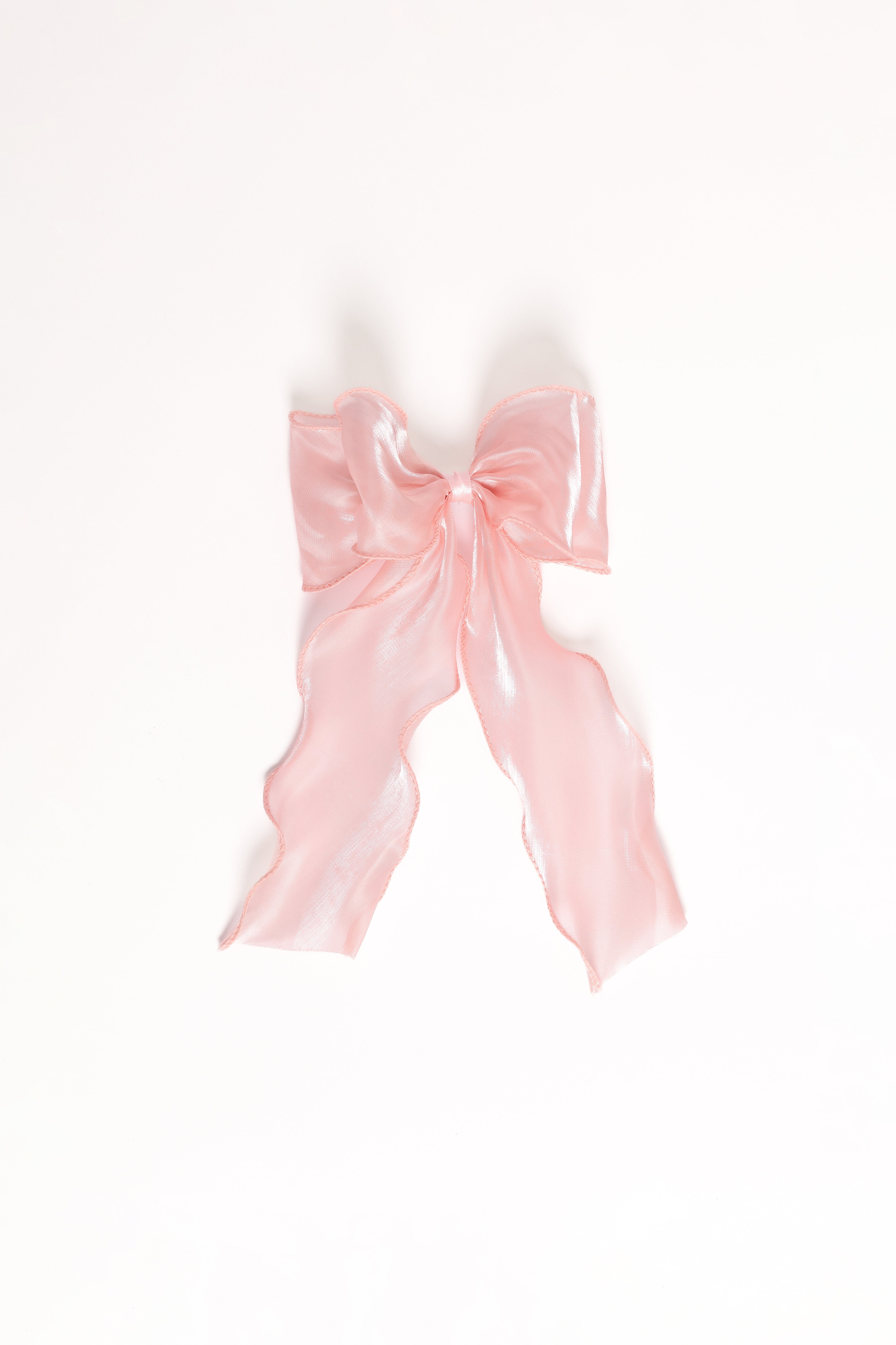 Poppy Hair Bow - Pale Pink