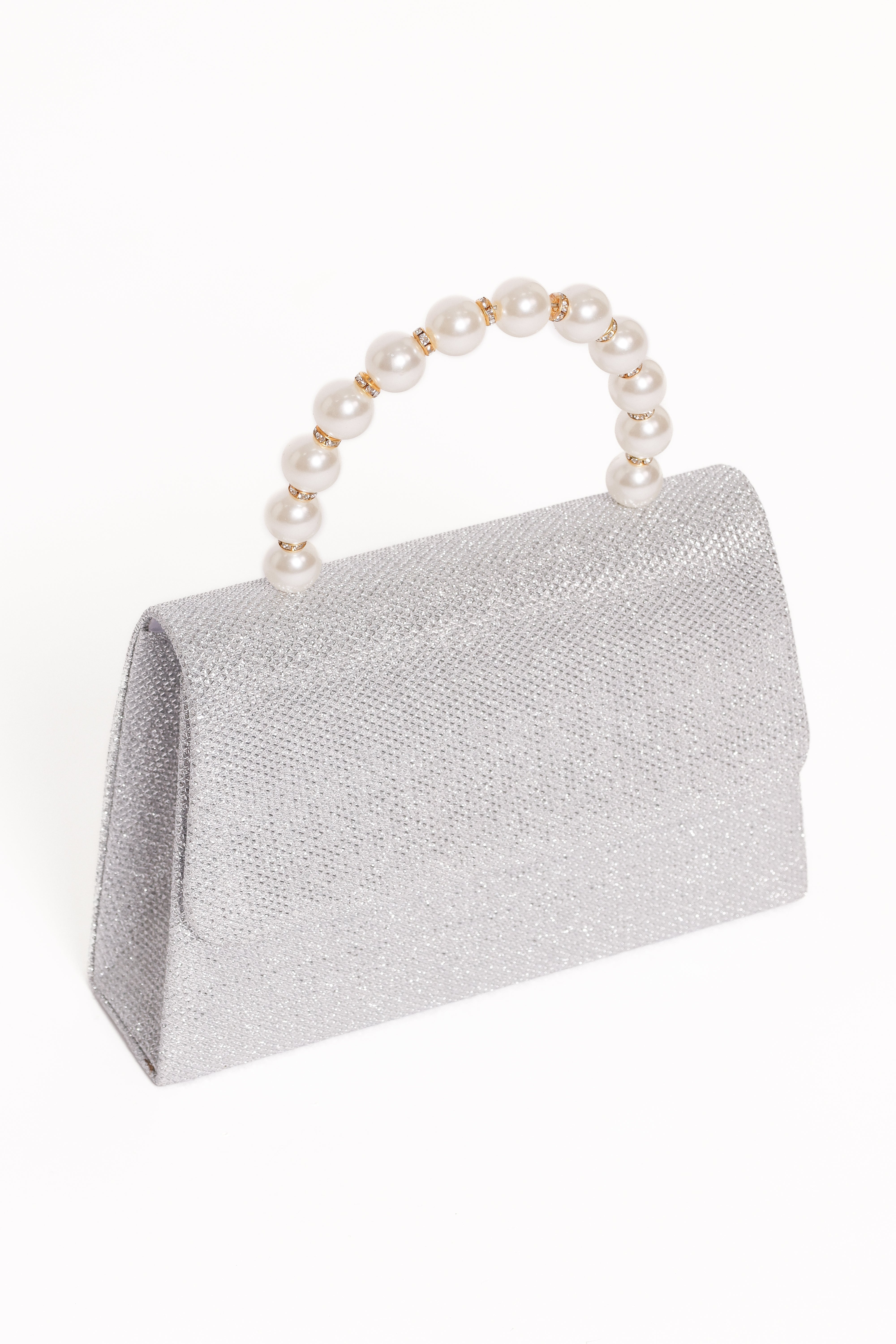 Jenn Embellished Bag - Champagne/Pearl
