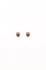 Nova Earrings - Brown/Gold