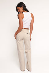 Abrand 94 High Wide Jeans - Bone