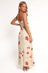 Adela Maxi Dress - Tomato Print