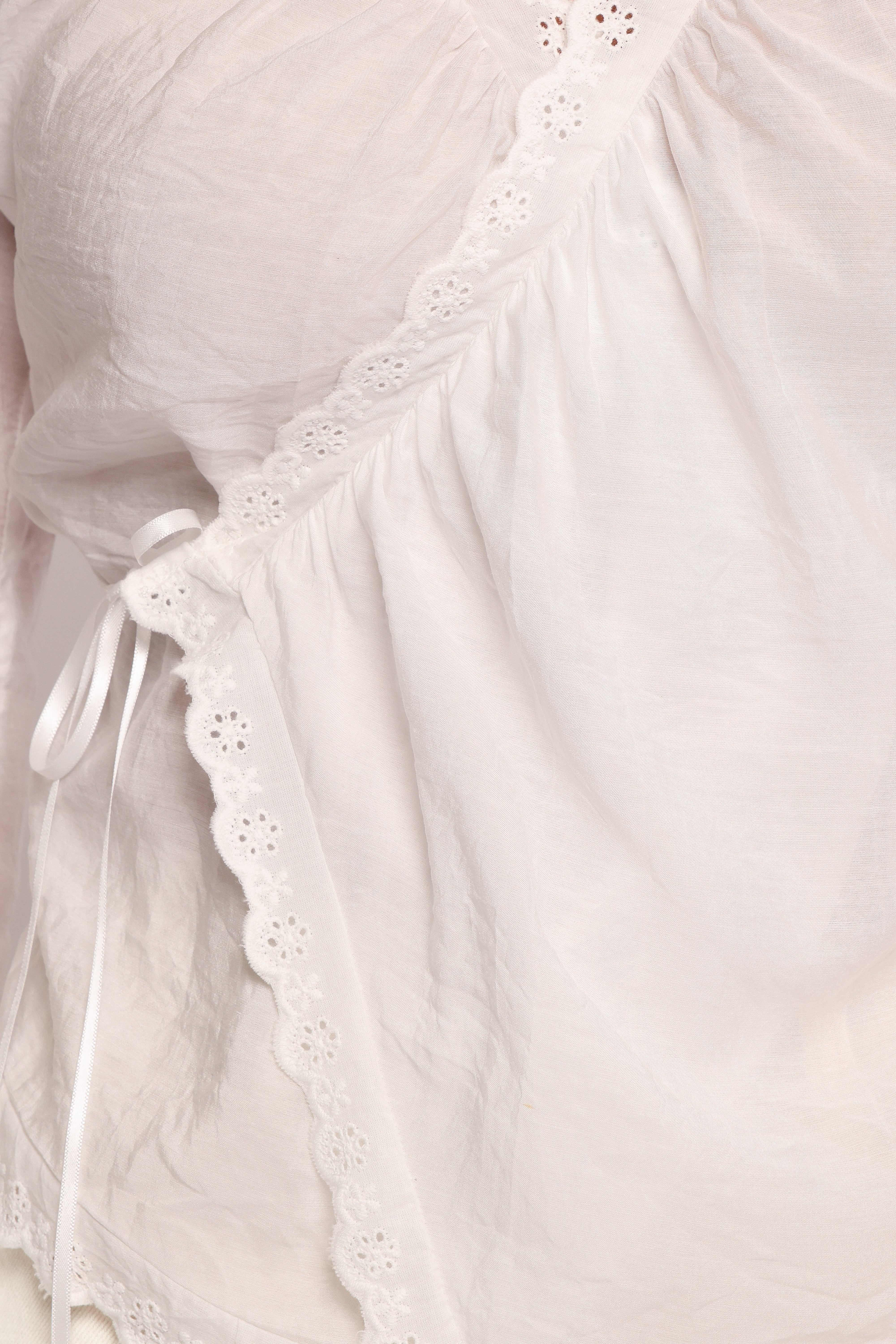 Adira Wrap Blouse - White