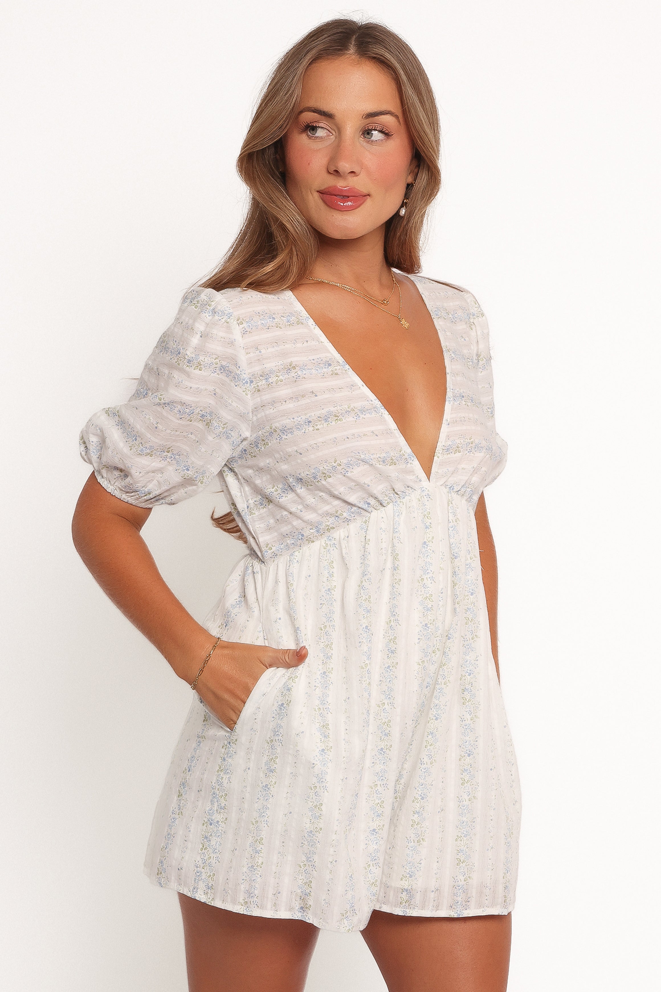 Aisley Romper - White