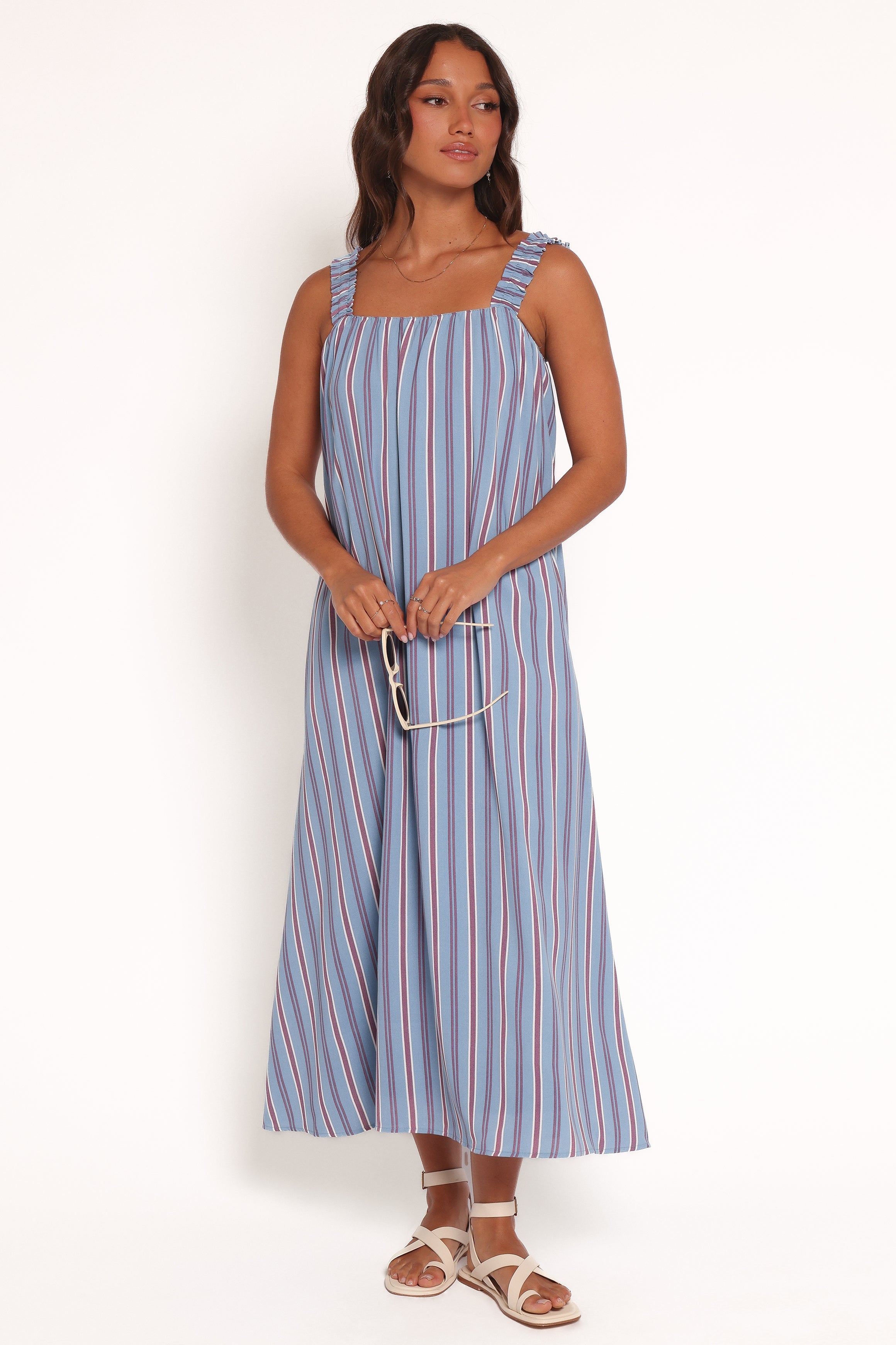 Alessandra Maxi Dress - Blue Stripe