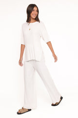 Alix Ribbed Knit Set - Cream