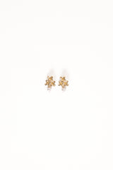 Amani Earrings - Gold/Pearl