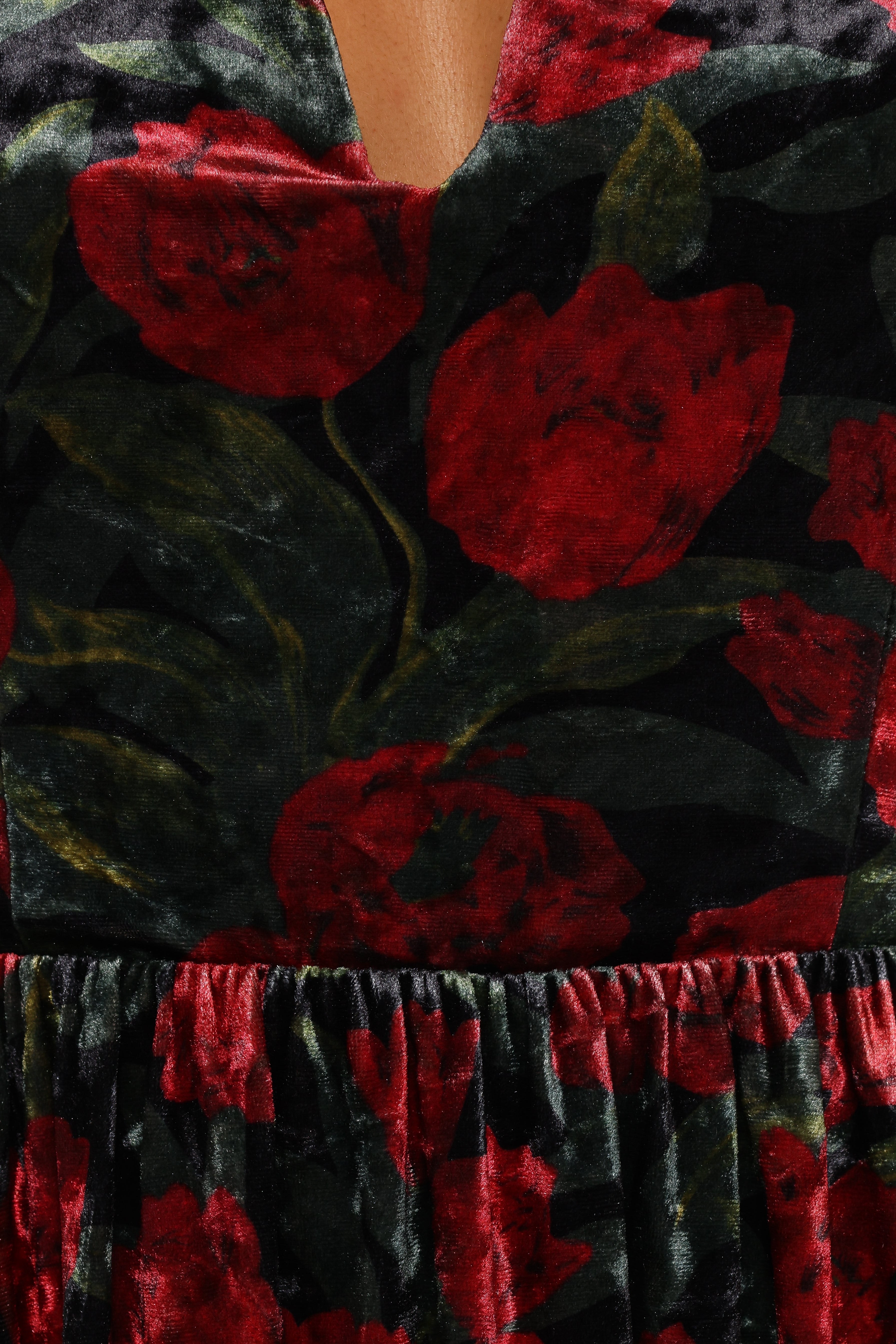 Anders Mini Dress - Black/Red