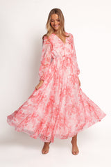 Anisa Maxi Dress - Pink Floral