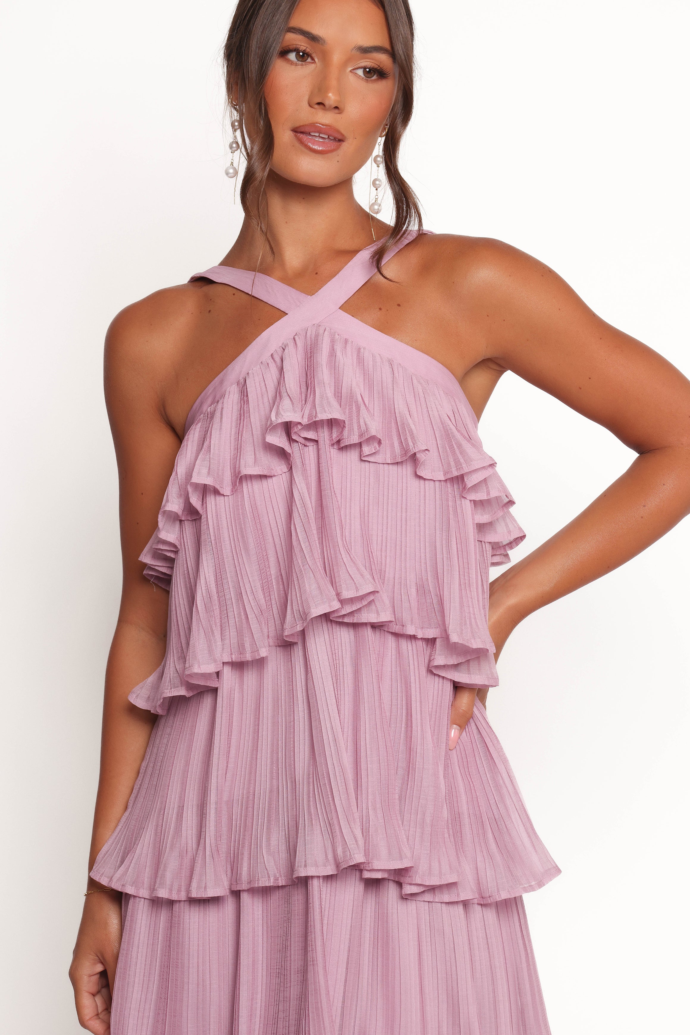 Aveline Midi Dress - Lilac