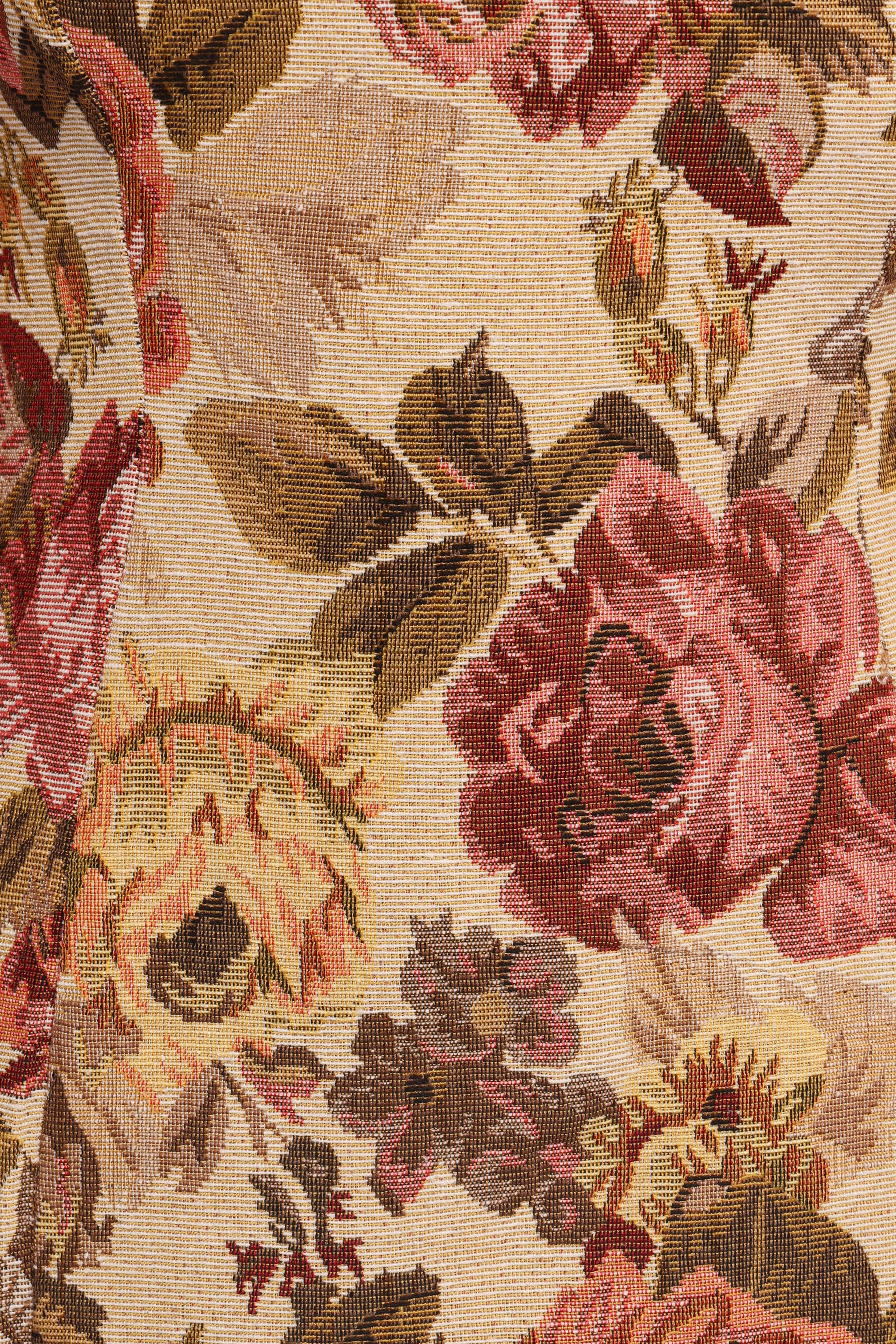 Awhina Mini Dress - Jacquard Floral