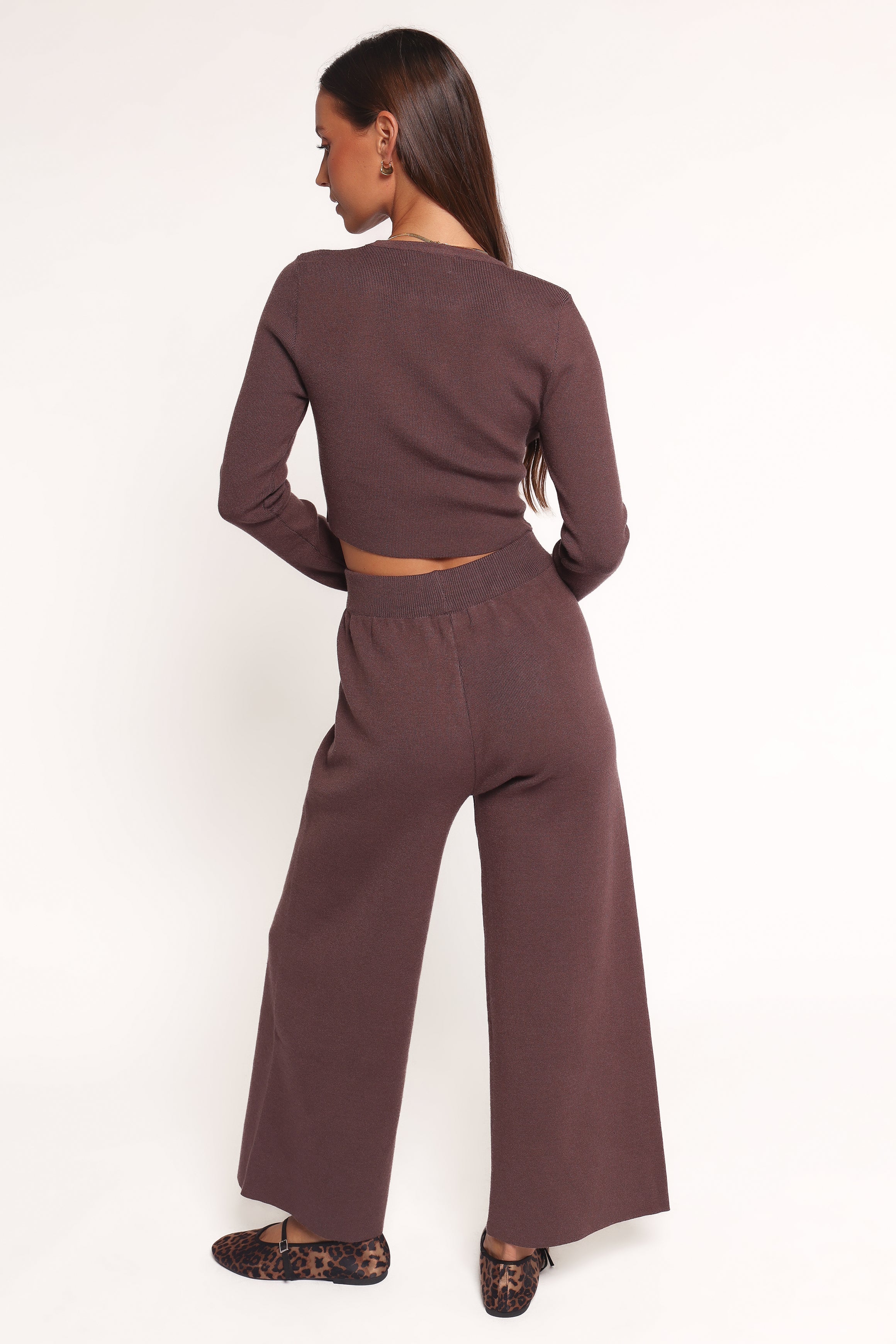Ayers Long Sleeve Set - Chocolate Brown