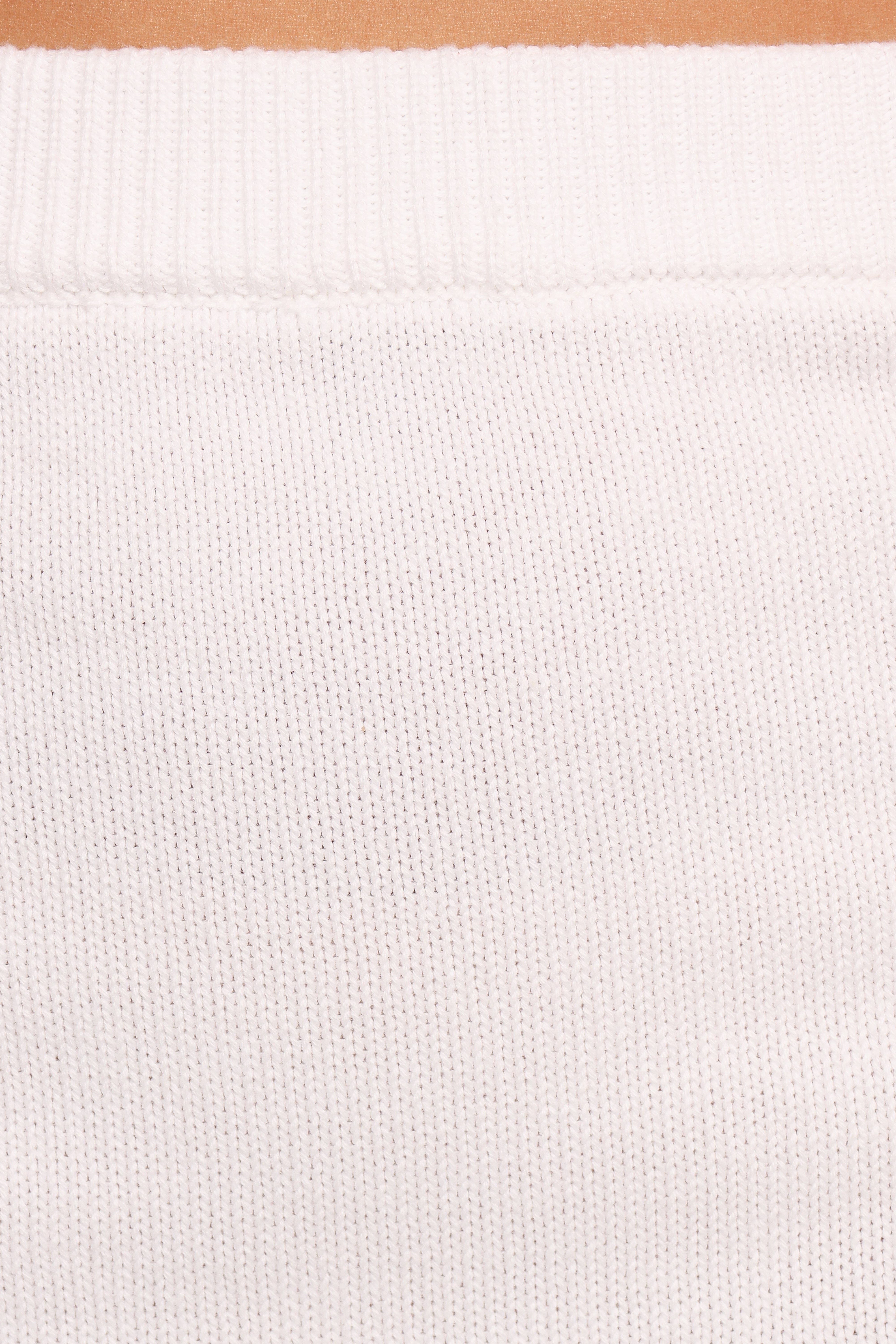 Bella Knit Mini Skirt - White