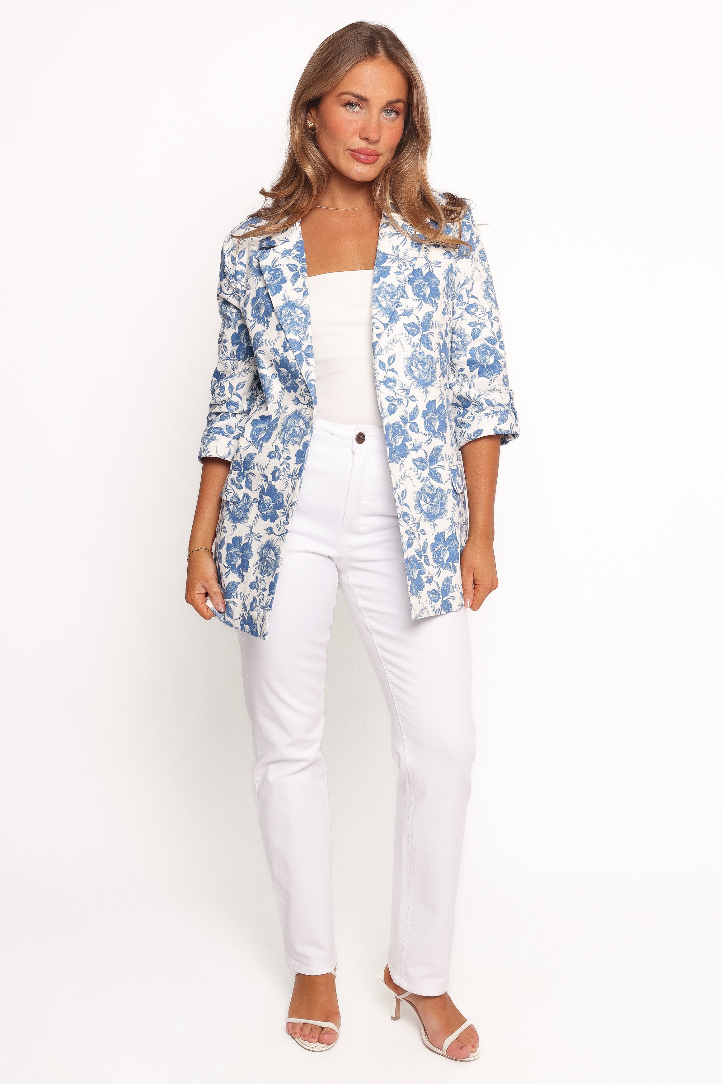 Billie Blazer - White/Blue