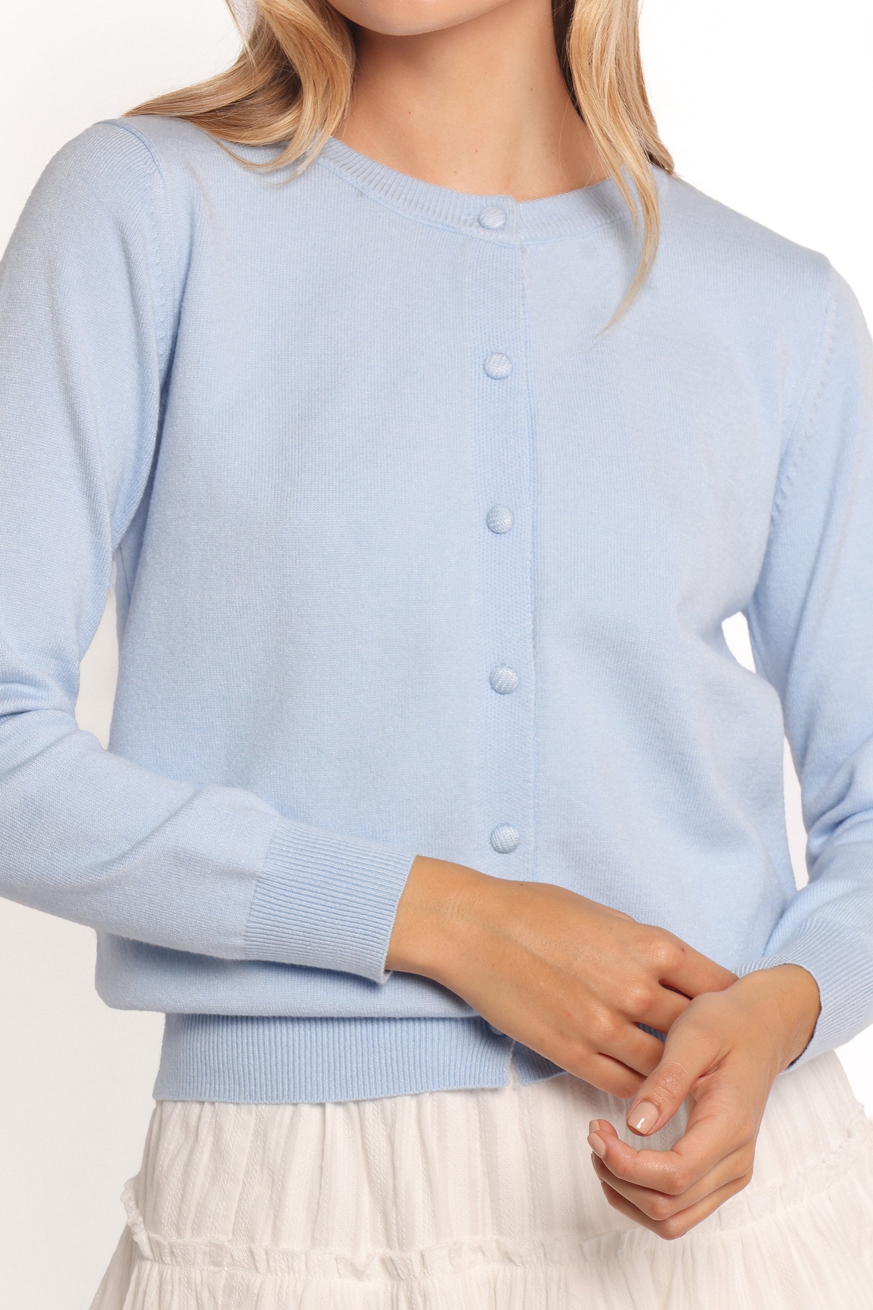 Bliss Cardigan - Pale Blue