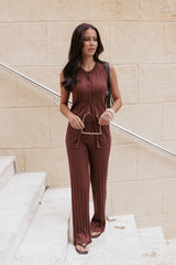 Bowery Knit Set - Chocolate