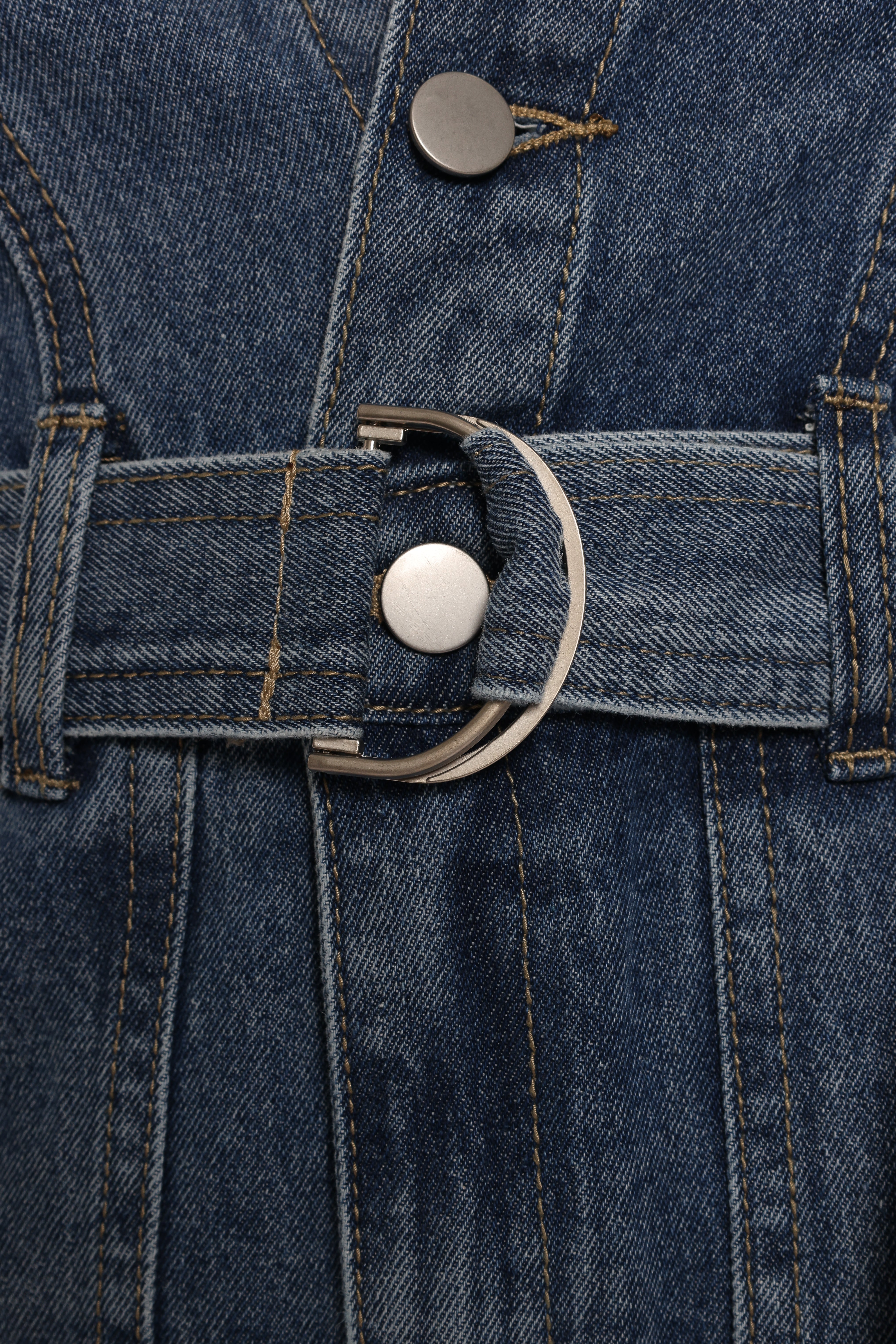 Brady Denim Romper - Blue