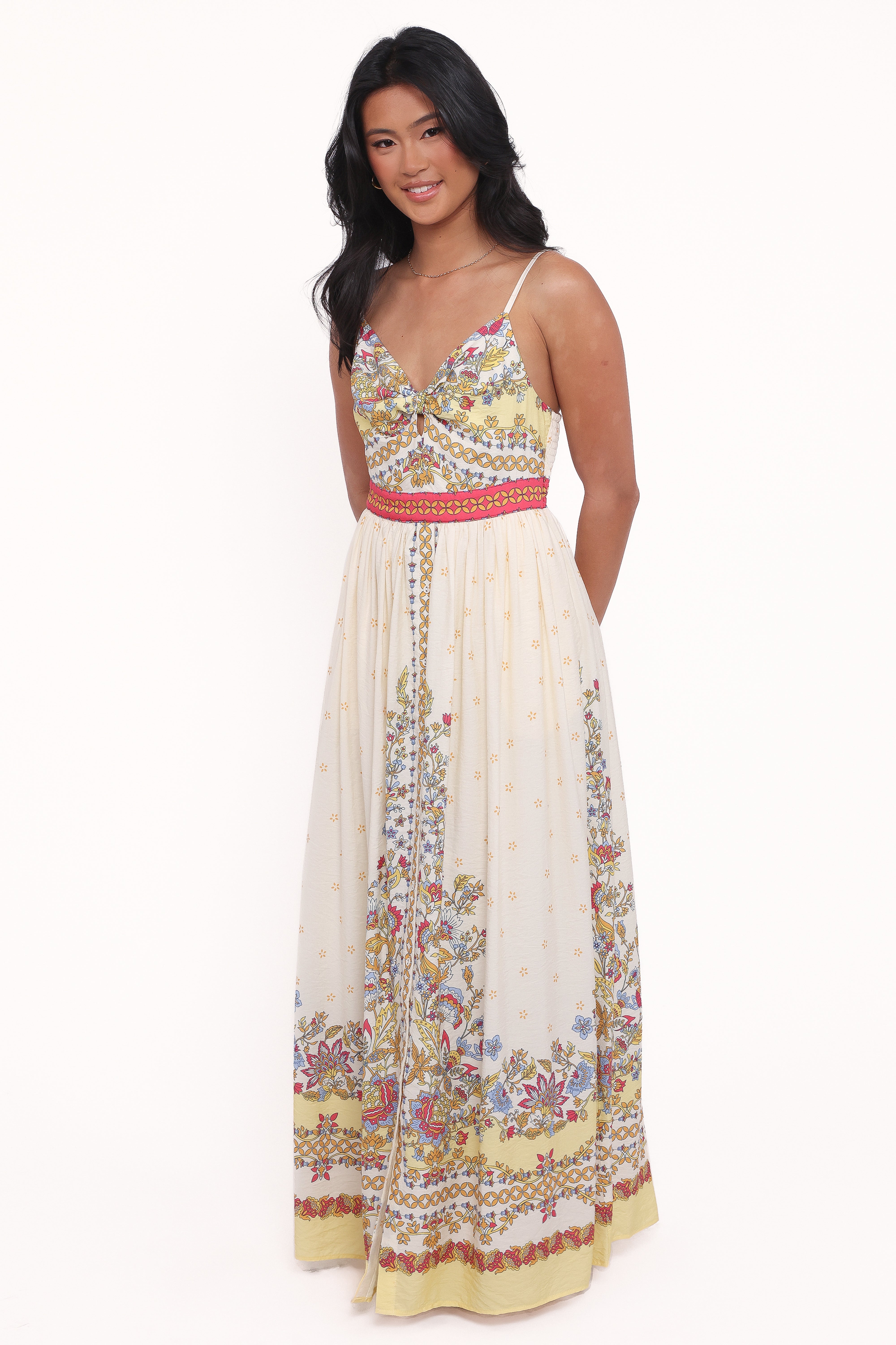 Caelia Maxi Dress - Yellow Multi