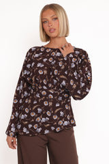 Calantha Top - Fall Floral