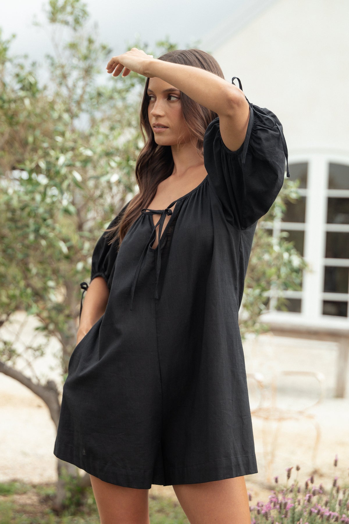 Carina Romper - Black