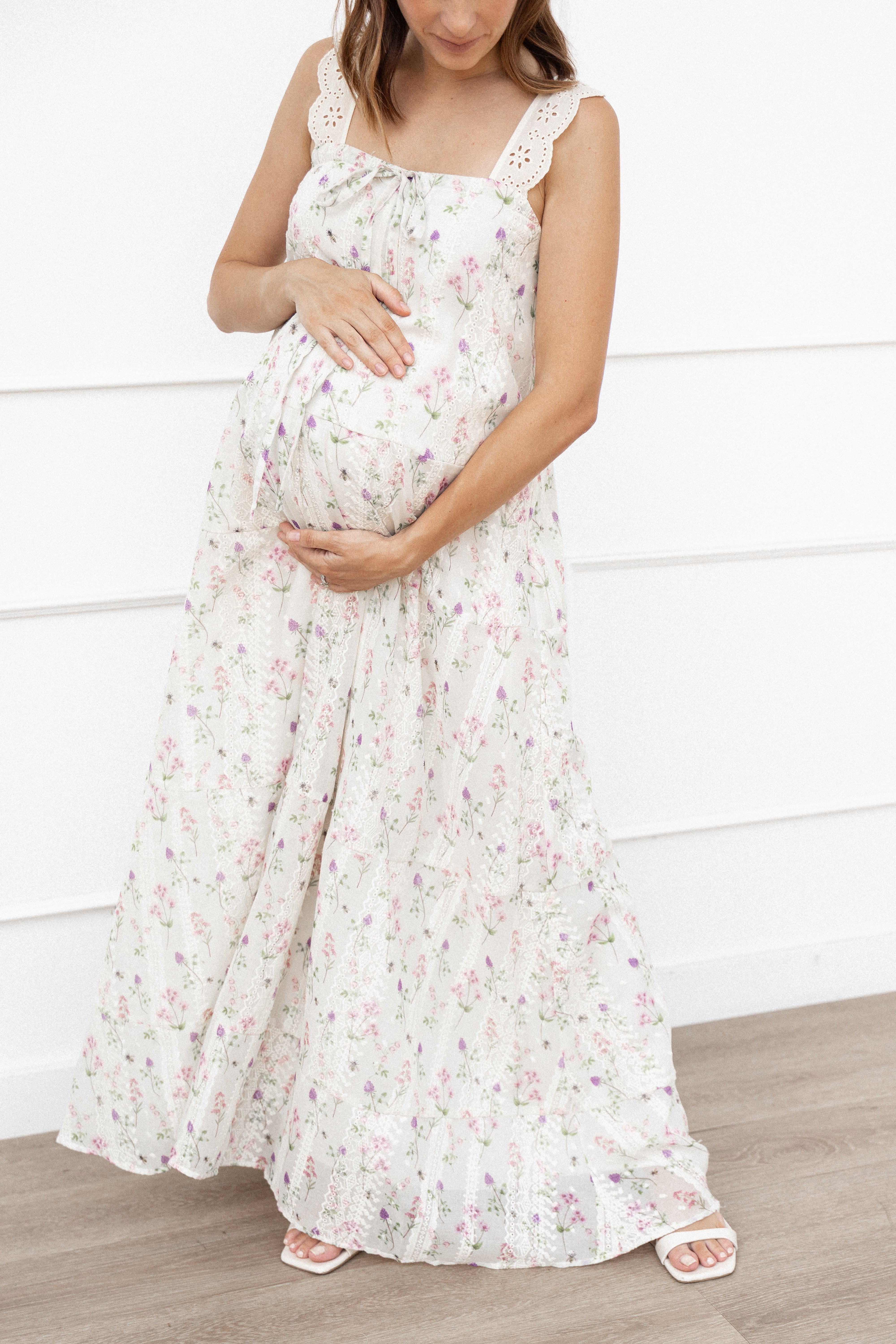 Caroline Maxi Dress - Pink Floral