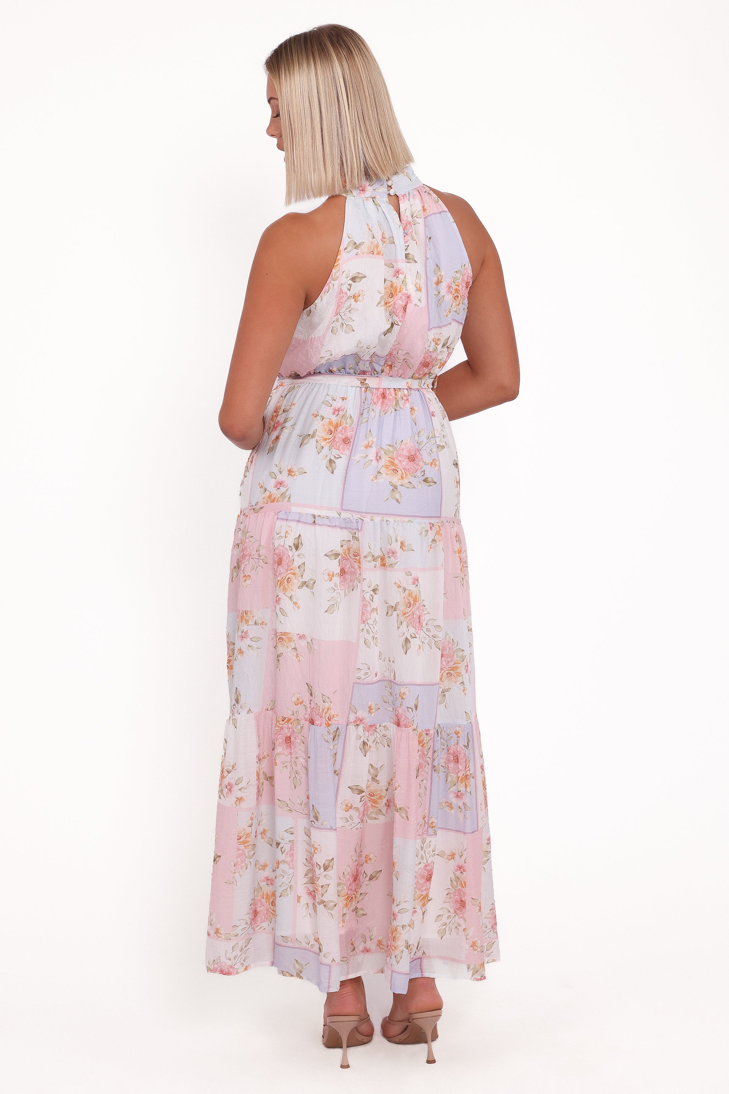Caroline Maxi Halter Dress - Multi Floral