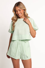 Chelsey Linen Set - Sage